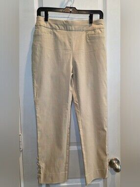Chico's Cream Straight-Leg Pants
